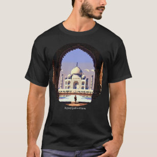 Reisen, Indien, Taj Mahal, Custom Text, Retro 8bit T-Shirt