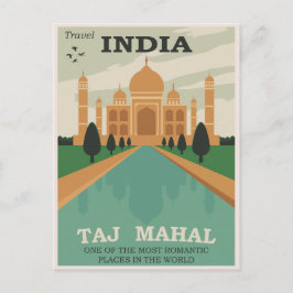 Reisen Indien Taj Mahal /Retro Postcard Postkarte