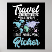 Reisen ist das einzige, was man kaufen kann, das poster (Vorne)