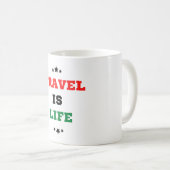 Reisen ist die Tasse des Lebenskaffees (VorderseiteRechts)