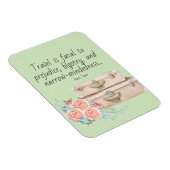 Reisen ist fatal Mark Twain Zitat Magnet (Rechte Seite)