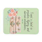 Reisen ist fatal Mark Twain Zitat Magnet (Horizontal)