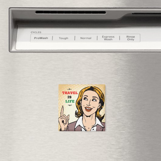 Reisen ist Lebensmagnet Magnet (In Situ (Geschirrspüler))