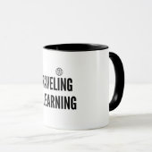 Reisen ist Lernen Tasse (VorderseiteRechts)