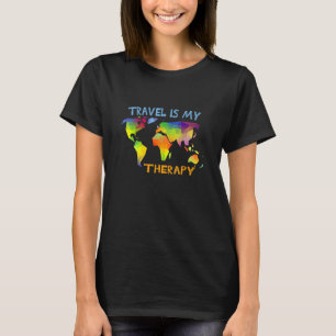 Reisen ist mein Therapiereisen-Backpacker T-Shirt