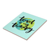 Reisen ist meine Therapie Fliese (Seite)