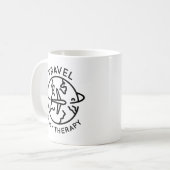 Reisen ist meine Therapie Kaffeetasse (Vorderseite Links)