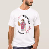 Reisen ist meine Therapie T-Shirt (Vorderseite)