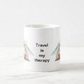 Reisen ist meine Therapie, Tasse für einen Reisend (Mittel)