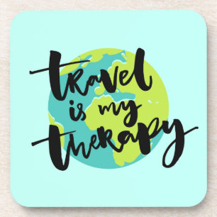 Reisen ist meine Therapie Untersetzer