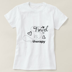 Reisen ist meine Therapie Vintage Streetwear T-Shirt