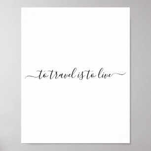 Reisen ist zu leben - einfach Reisekostenangebot Poster