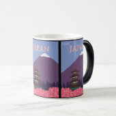 Reisen Japan Mount Fuji Verwandlungstasse (VorderseiteRechts)