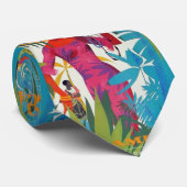 Reisen Karibik stilvolle Dame hat bunt Krawatte (Gerollt)