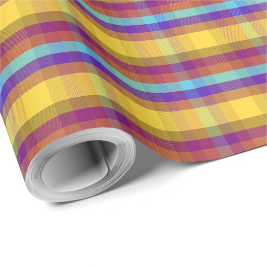 Reisen Kariert MM Geschenkpapier (Rolleneckpunkt)