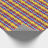 Reisen Kariert MM Geschenkpapier (Ecke)