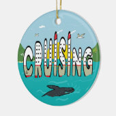 Reisen Keramik Ornament (Links)