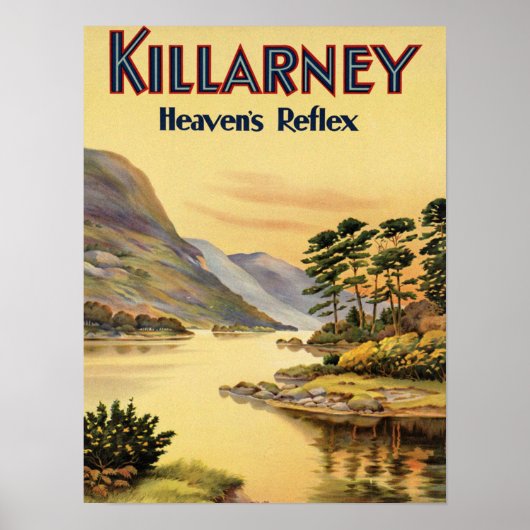 Reisen Killarney Irland durch Eisenbahn Vintag Poster (Vorne)