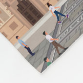 Reisen Kunst nach Mailand Italien Fleecedecke (Ecke)