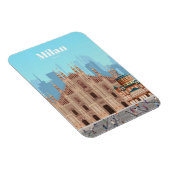 Reisen Kunst nach Mailand Italien Magnet (Rechte Seite)