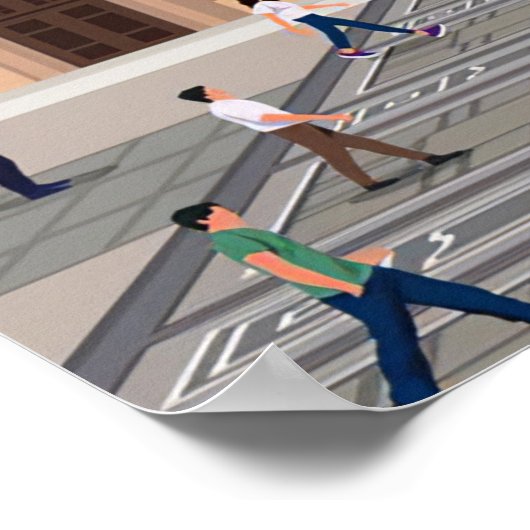 Reisen Kunst nach Mailand Italien Poster (Ecke)