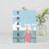 Reisen Kunstzeit Einladung (Stehend Vorderseite)