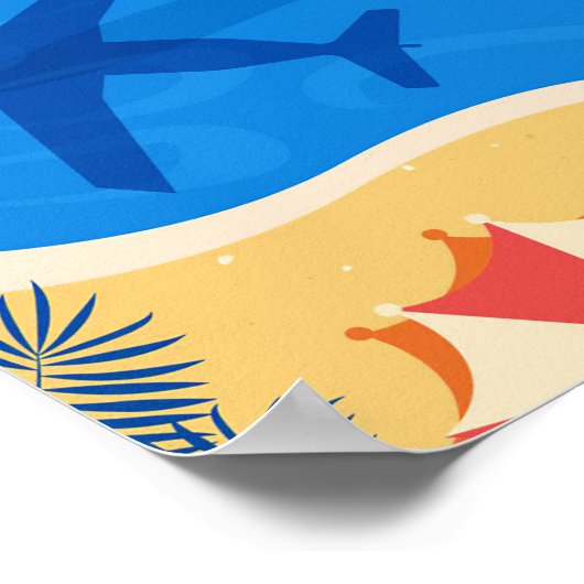 Reisen Kunstzeit Poster (Ecke)