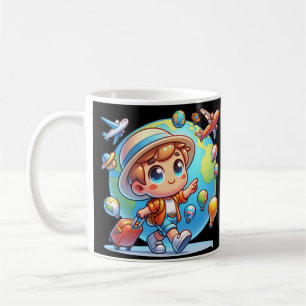 Reisen, Lächeln, wiederholen Kaffeetasse