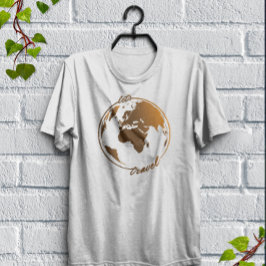 Reisen | Länge der Reise | Weltkarte T-Shirt