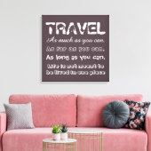 Reisen Leinwanddruck (Insitu (Wohnzimmer))