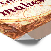 Reisen macht Sie reicher - Kunstdruck Poster (Ecke)