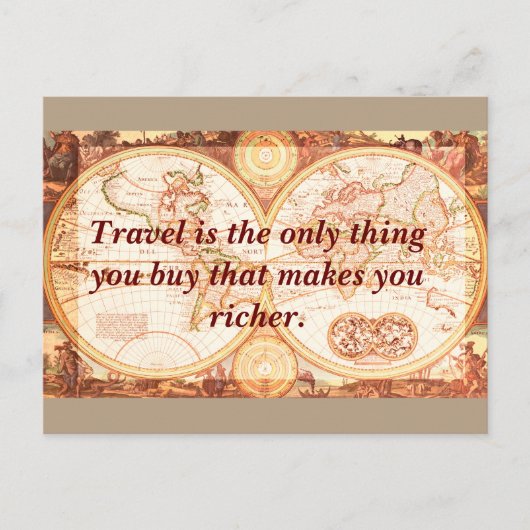 Reisen macht Sie reicher - Postkarte (Vorderseite)