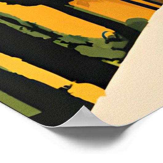 Reisen Malaga Spanien Poster (Ecke)