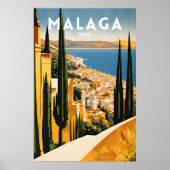 Reisen Malaga Spanien Poster (Vorne)