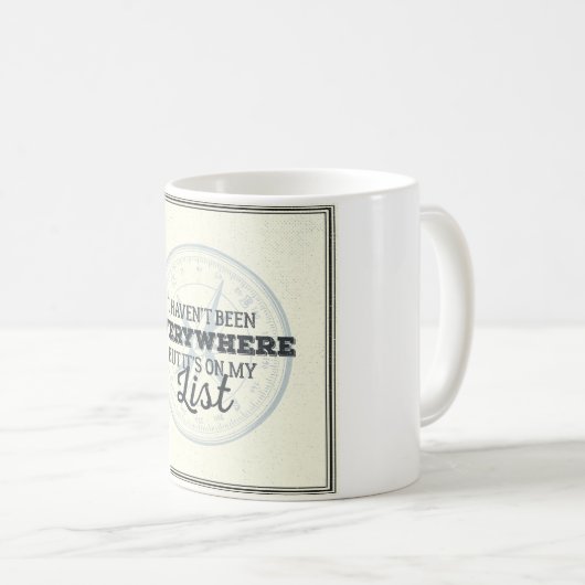 Reisen mehr motivierend Zitat der Kaffeetasse (VorderseiteRechts)