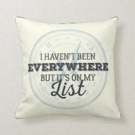 Reisen mehr motivierend Zitat der Kissen