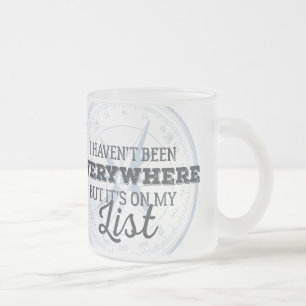 Reisen mehr motivierend Zitat der Mattglastasse