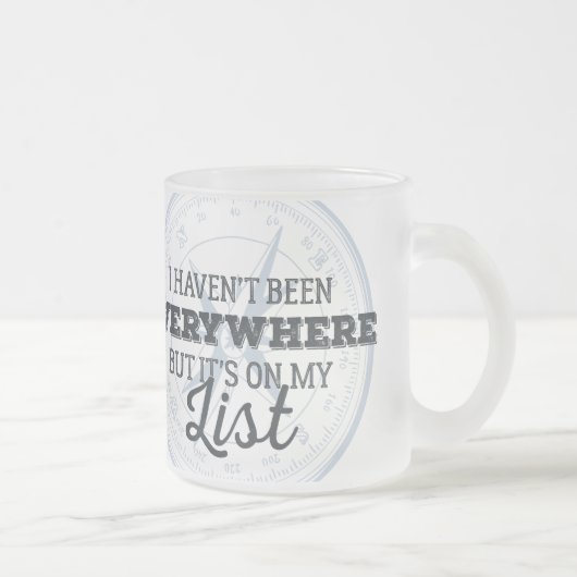 Reisen mehr motivierend Zitat der Mattglastasse (Rechts)