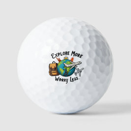 Reisen Mehr sehen Sie mehr fühlen Sie sich leben Golfball