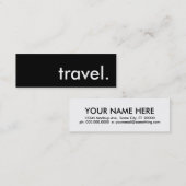 reisen. mini visitenkarte (Vorne/Hinten)
