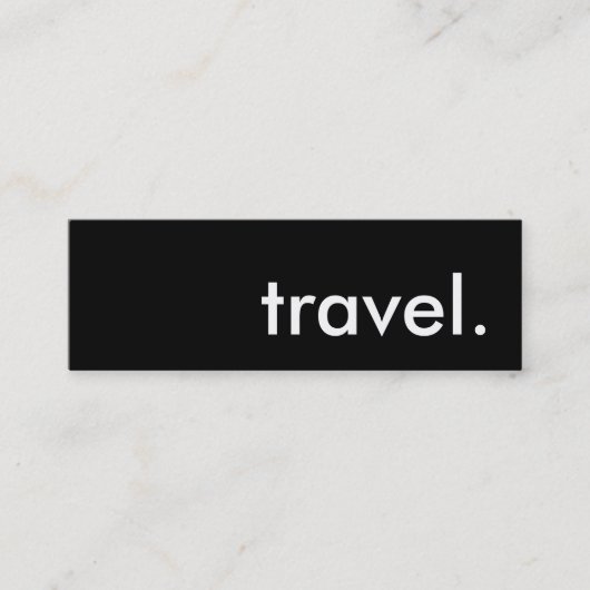 reisen. mini visitenkarte (Vorderseite)