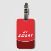 Reisen mit Be SMART Tag Design Gepäckanhänger (Vorderseite Vertikal)