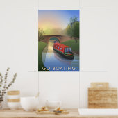 Reisen mit dem Boot Poster (Küche)