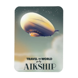 Reisen mit dem Flugzeug in die Welt Magnet