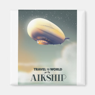 Reisen mit dem Flugzeug in die Welt Magnet
