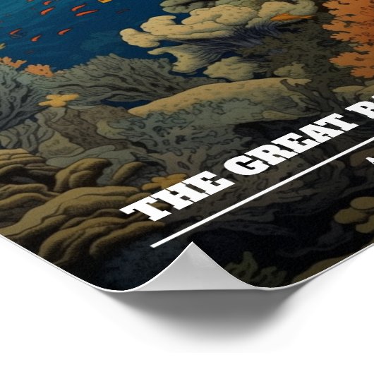 Reisen mit dem Great Barrier Reef Poster (Ecke)