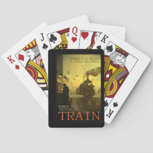 Reisen mit dem Zug in alten Zeiten  Spielkarten