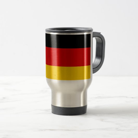 Reisen mit der Flagge Deutschlands Reisebecher (VorderseiteRechts)