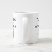 Reisen mit der Geschwindigkeit des Couchs - Funny  Jumbo-Tasse (Rückseite)