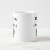 Reisen mit der Geschwindigkeit des Couchs - Funny  Jumbo-Tasse (Vorderseite)